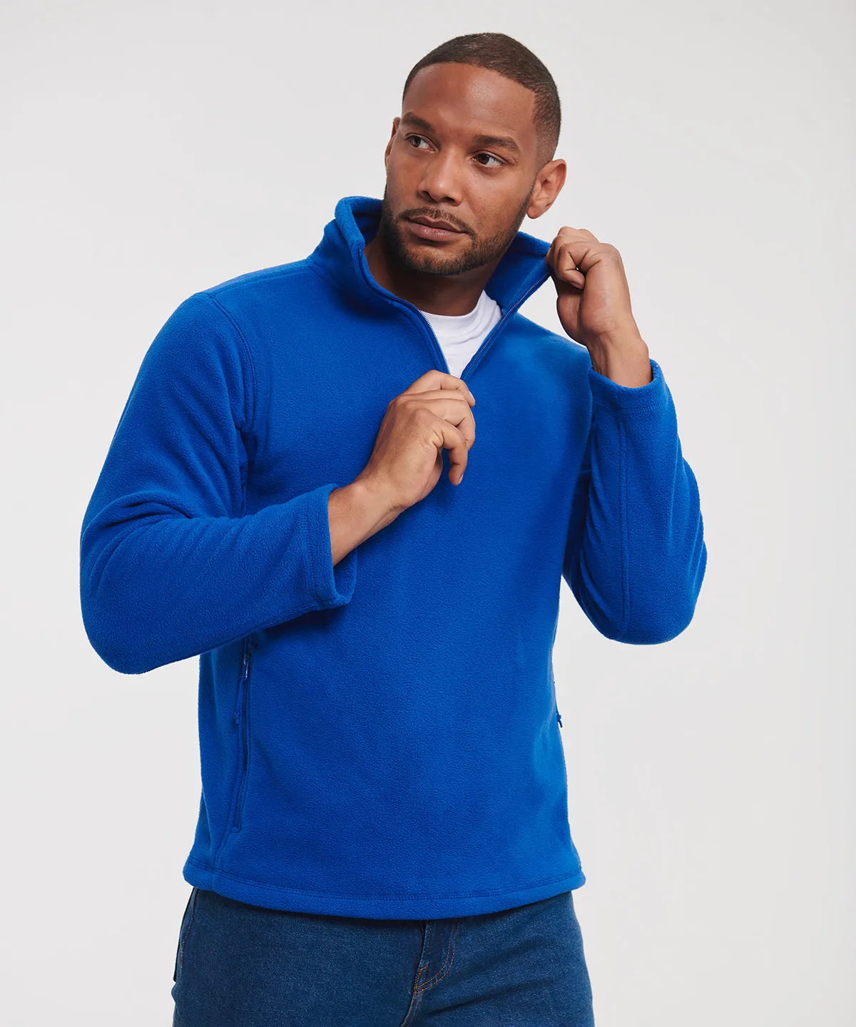 -zip outdoor fleece | Bottle Green