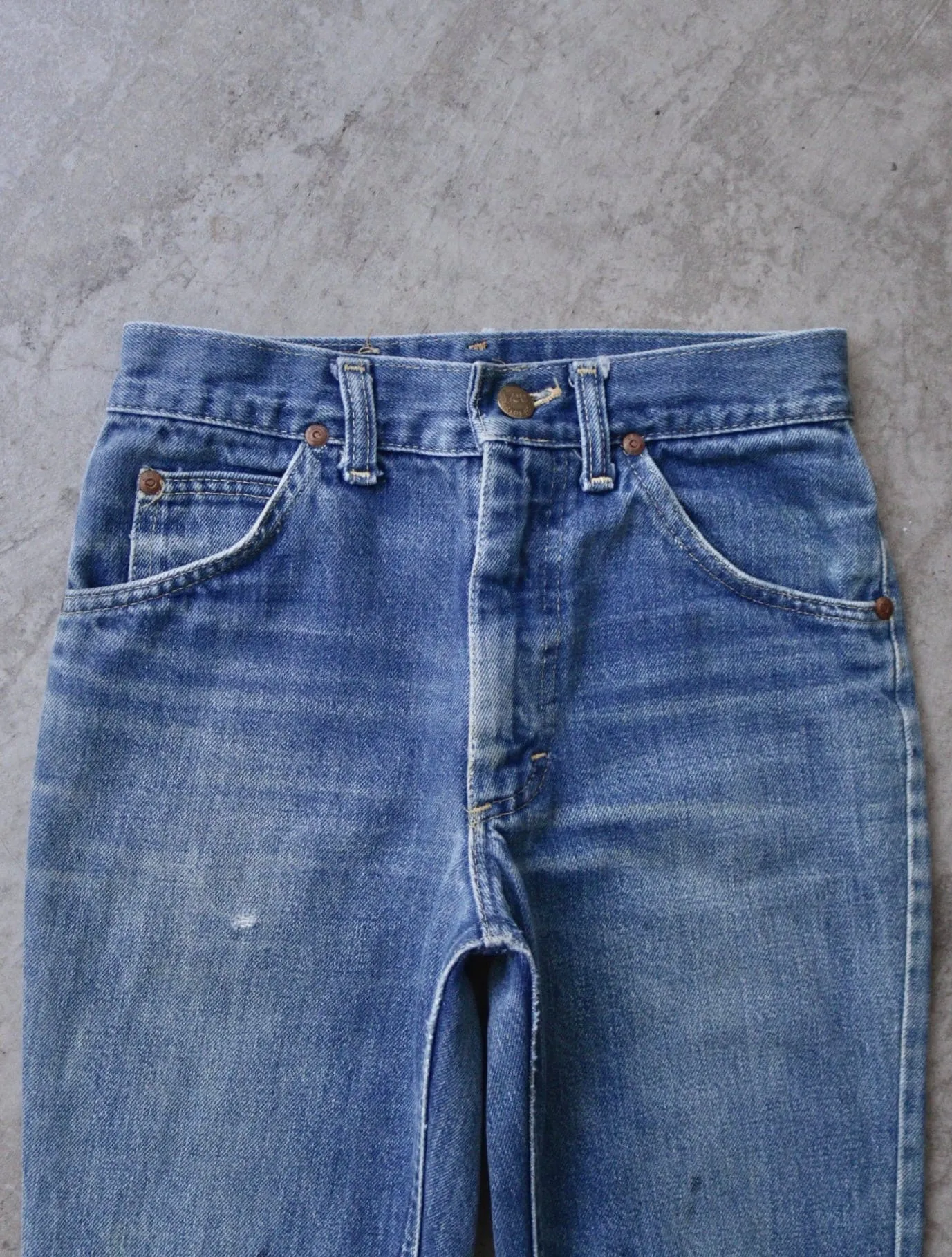1990S FADED LEE FLARED DENIM PANTS