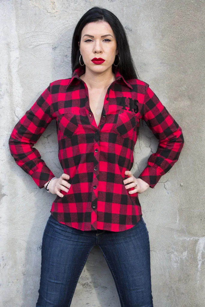 415 Embroidered Ladies Flannel