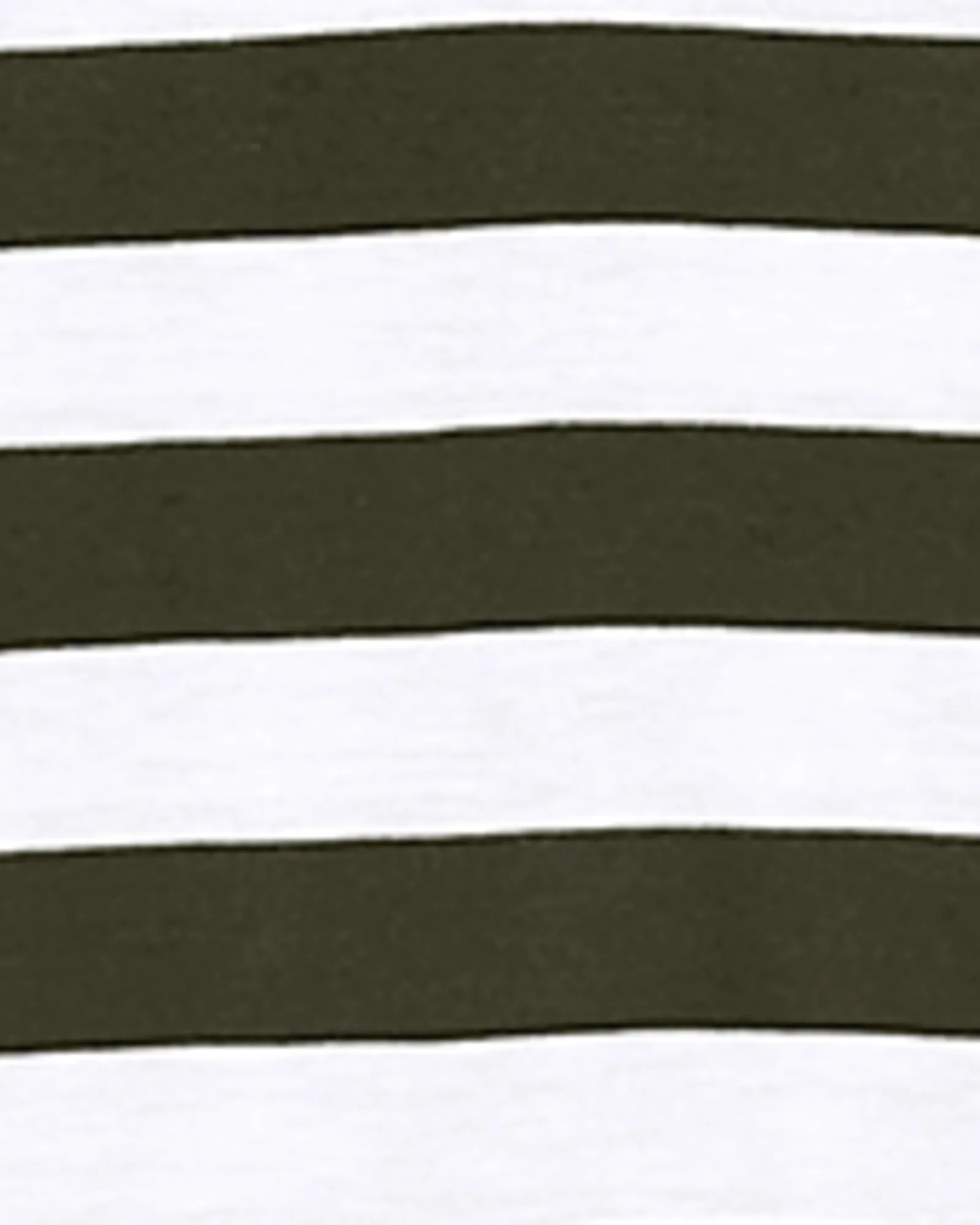 Brady 3/4 Button Sleeve V-neck Tee | Olive Green / White