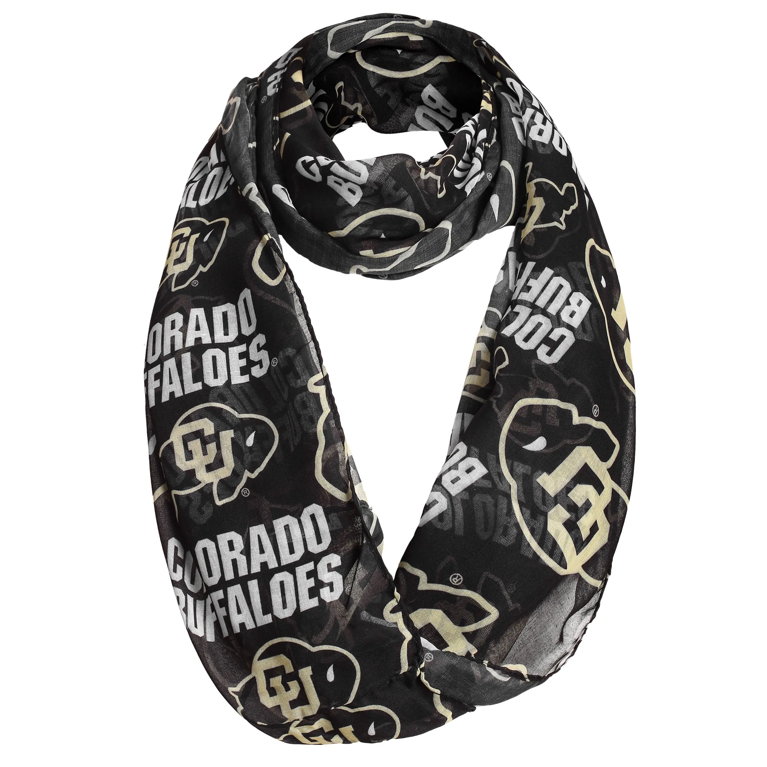 Colorado Buffaloes NCAA Team Logo Infinity Scarf