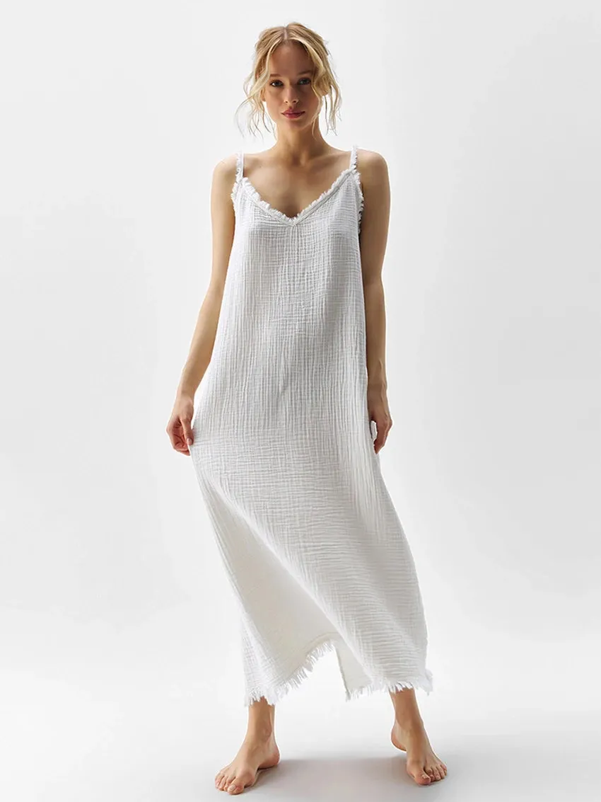 Cotton Cami Lounger Pajamas Dress