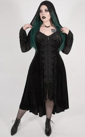 Dark Illusion Velvet Cloak | Plus Size