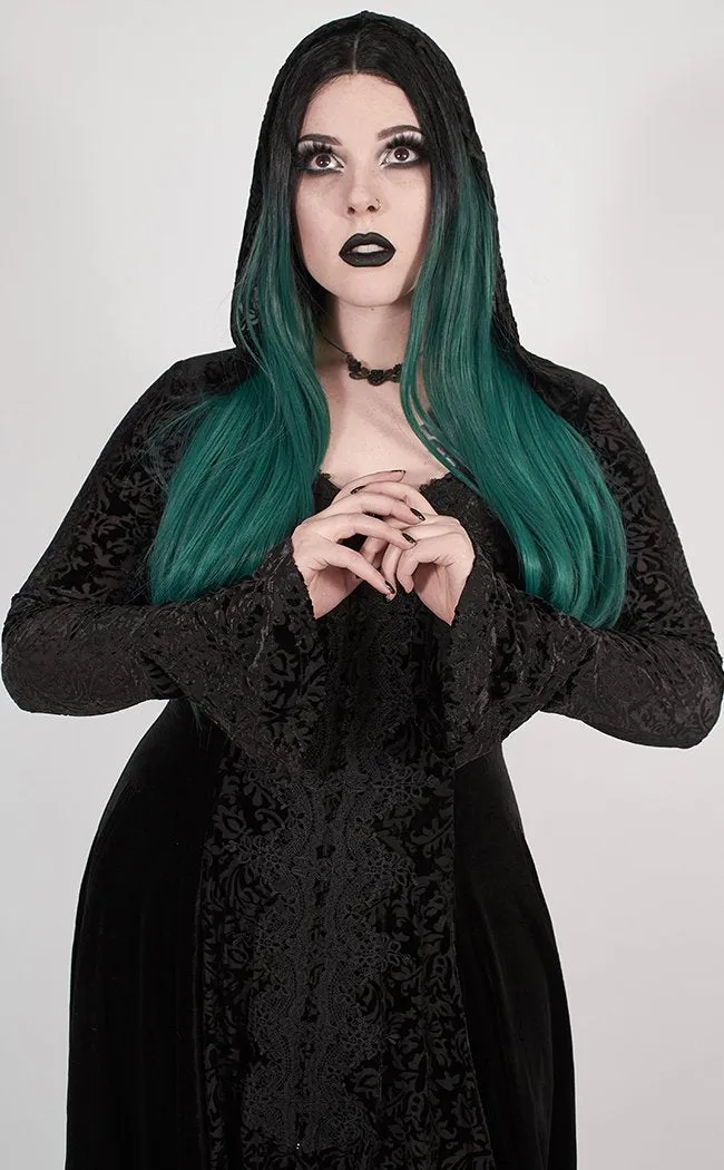 Dark Illusion Velvet Cloak | Plus Size