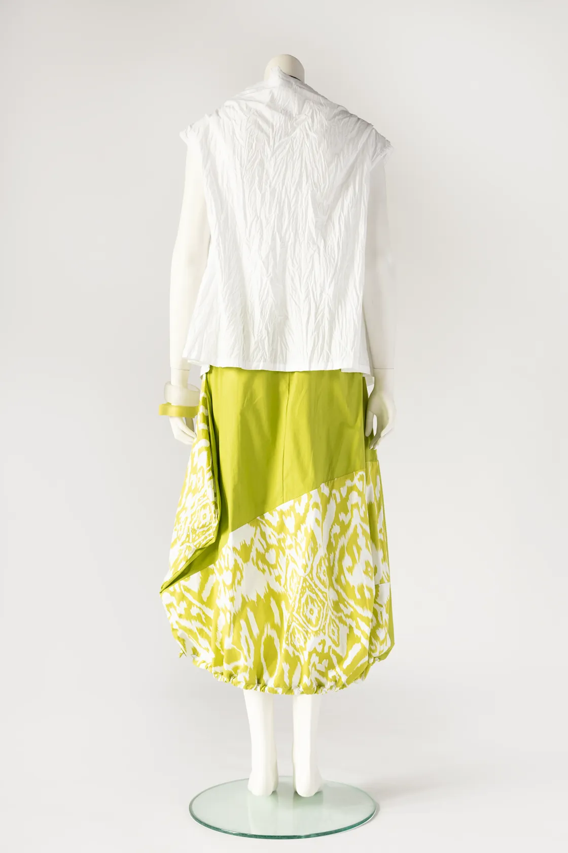 Facade Skirt in Lime Ikat Carnaby