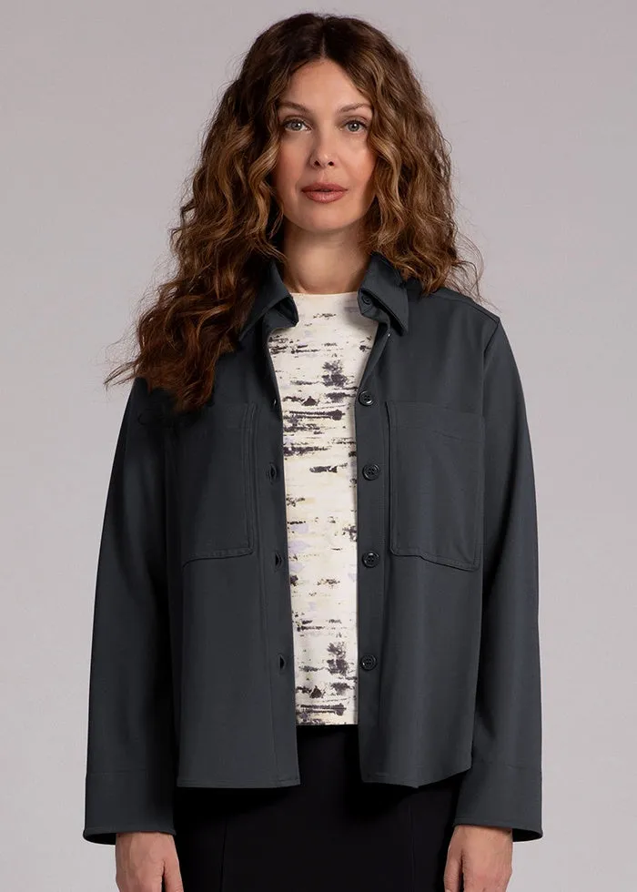 Sympli - Hepburn Shorty Shacket Light Ponte -SALE