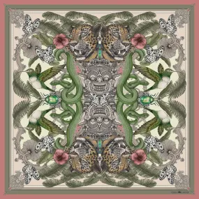 The Balinese Jungle Silk Scarf | 130x130cm