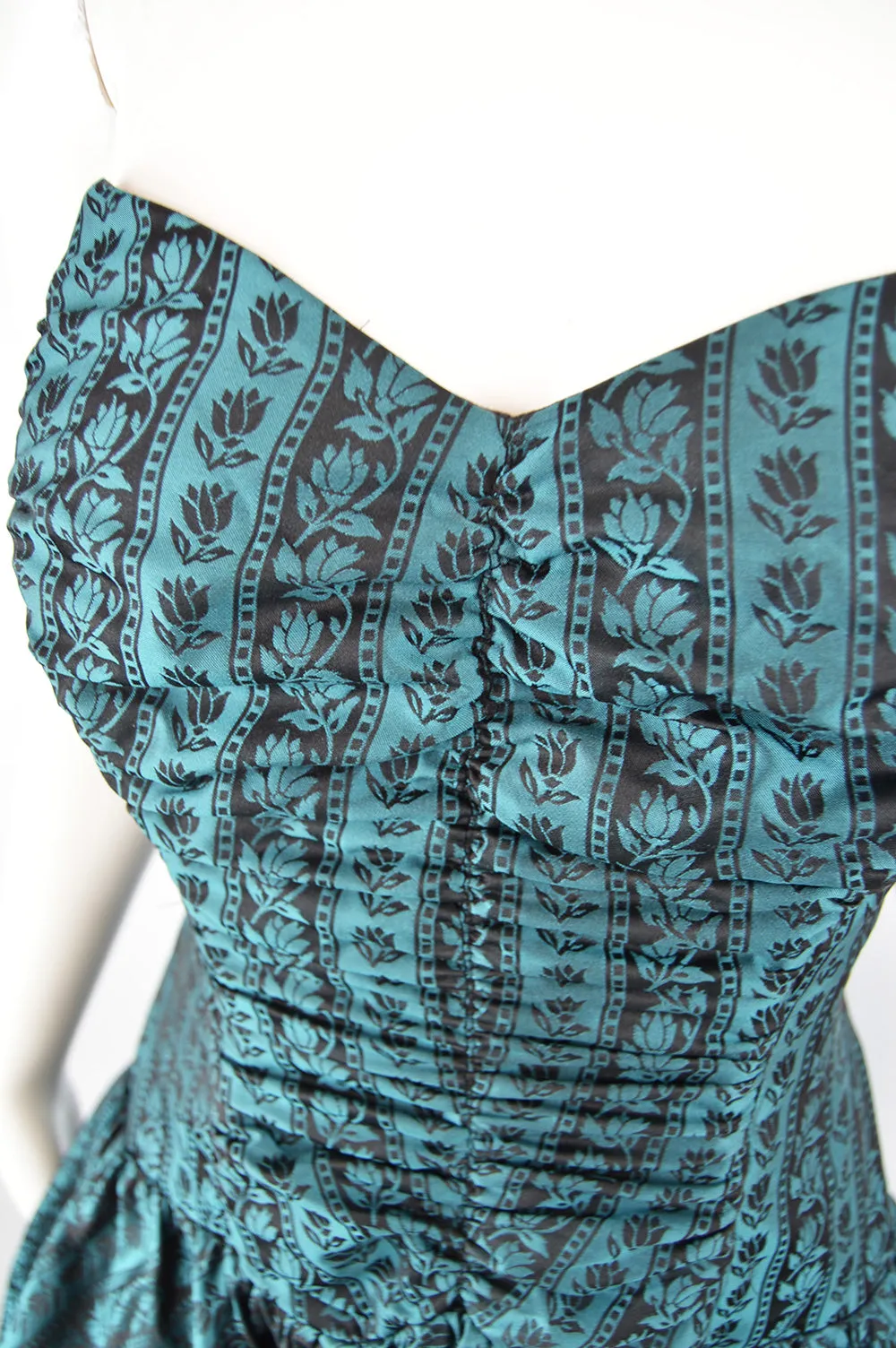 Vintage Women's Jacquard Evening Dress, 1980s