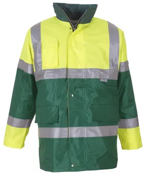 Yellow/Paramedic Green - Hi-vis contrast jacket (HVP303)
